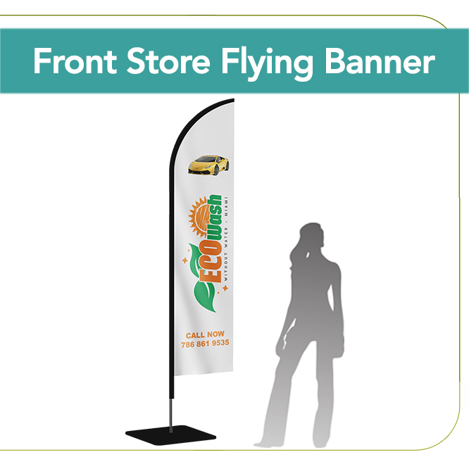 Front Store Flying Banner