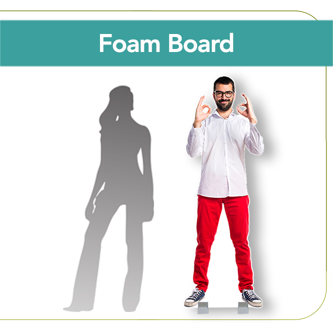 Custom Cutouts, Foam Board, 1/2"