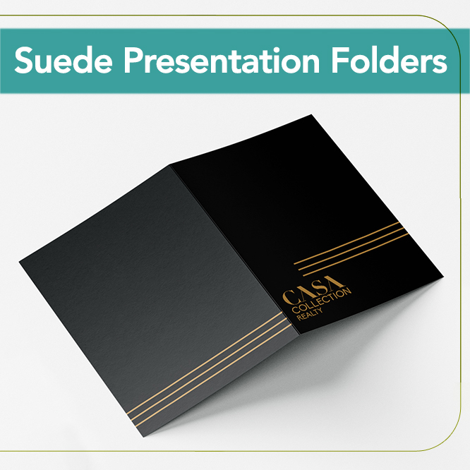 Suede Presentation Folders