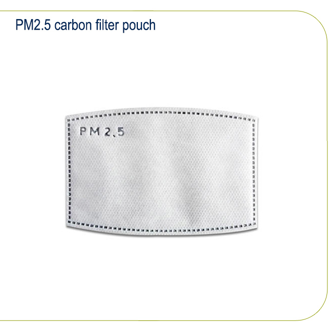 PM2.5 carbon filter pouch 